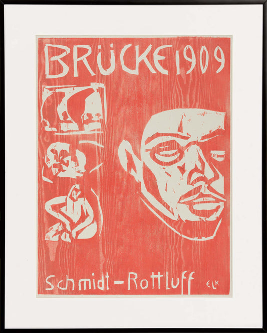 Cover of the Fourth Yearbook of the Artist Group the Brucke, 1909 Unframed Print