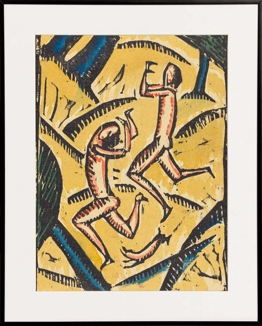 Two Nude Dancers in a Landscape, c.1913 Unframed Print