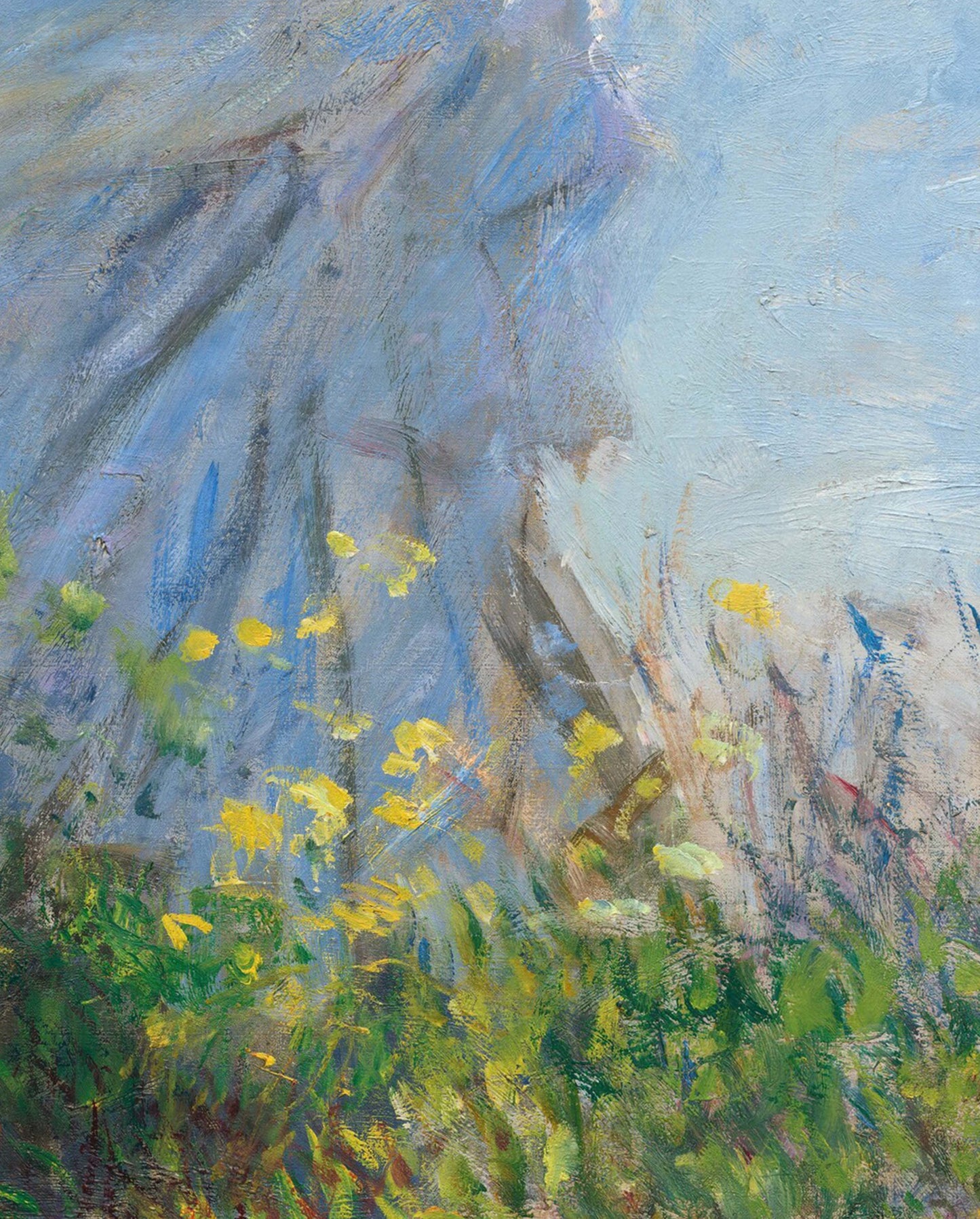 Woman with a Parasol - Madame Monet and Her Son, 1875 Unframed Print