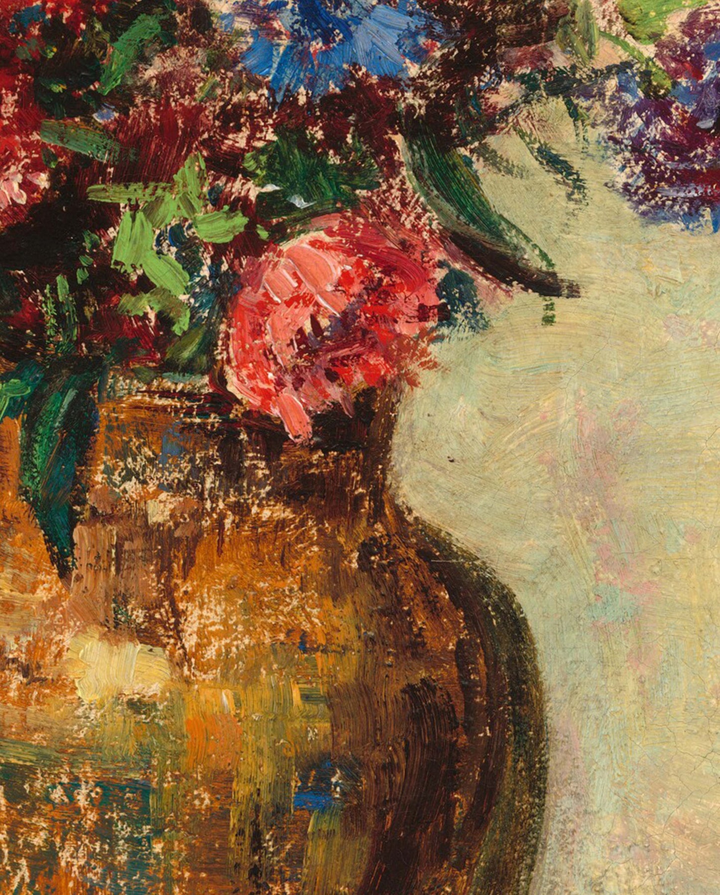 Flowers in a Vase, c.1910 Unframed Print